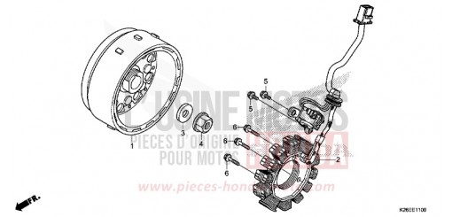 GENERATRICE/VOLANT MSX125G de 2016